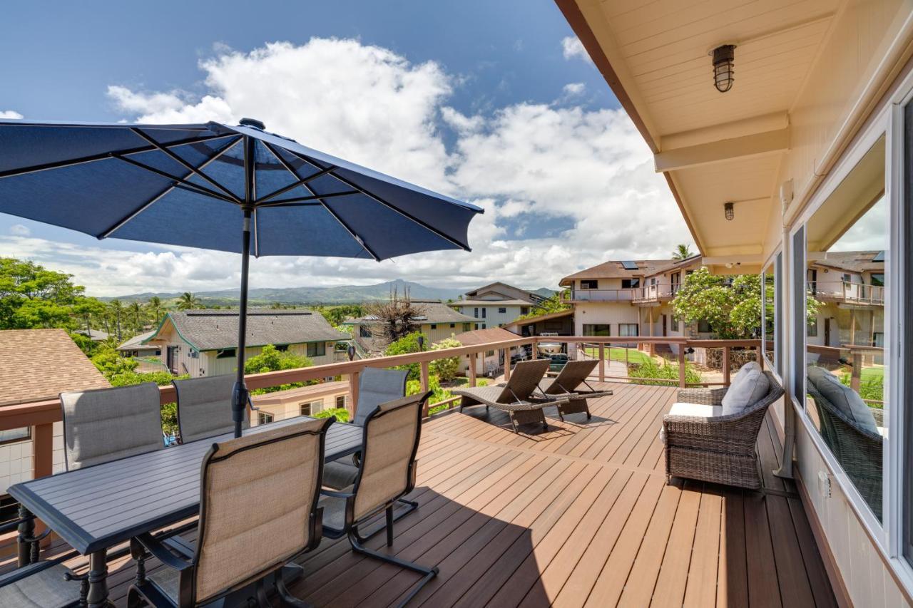 Updated Poipu Home Large Deck With Scenic View Koloa Exterior photo